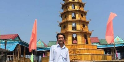 Nhà nổi trên cọc tre