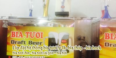 lắp đặt bia đen – bia tươi vàng 4k – bia tháp – bia ly 4k – bia hơi sg
