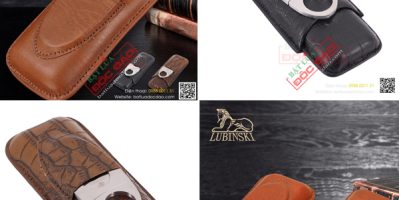 Bán set bao da đựng cigar 2 điếu, dao cắt cigar Cohiba toàn quốc