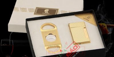 Set bật lửa khò xì gà, dao cắt xì gà Cohiba (quà tặng sếp)