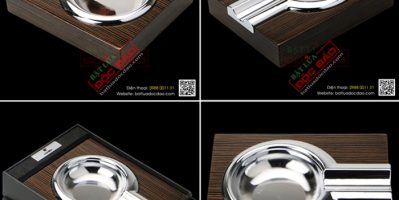 Gạt tàn xì gà 1 điếu loại gỗ Cohiba cao cấp