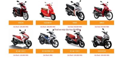 Thuê Xe Máy Giá Rẻ 80k Ở Đà Nẵng