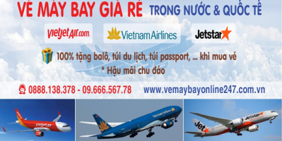 Vé máy bay giá rẻ 100% quà tặng túi xách khi mua vé