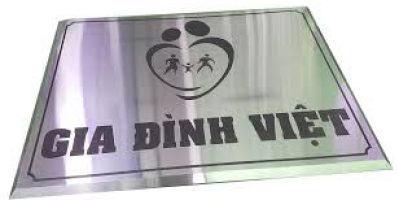 In logo lên inox – Xưởng in Minh Châu