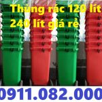Địa điểm bán thùng rác 240 lít giá rẻ ở sóc trăng- thùng rác 120 lít 660 lít- 0911082000