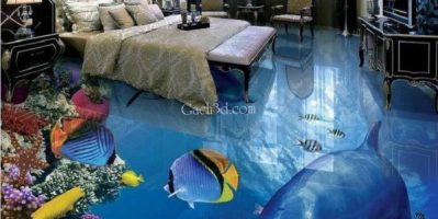 Tranh gạch 3d đại dương thực tế, Gạch 3D cao cấp Phạm Gia
