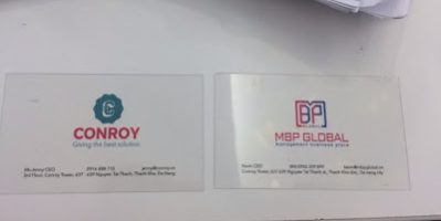 Công ty in card visit nhựa, card visit mica, card trong – Giá hấp dẫn số 1