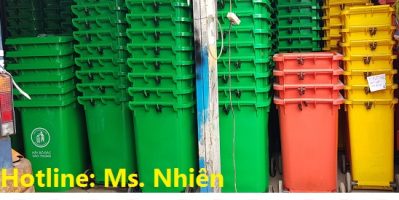 Phân phối thùng rác 240 lít giá rẻ tại trà vinh, tiền giang- thùng rác sỉ lẻ