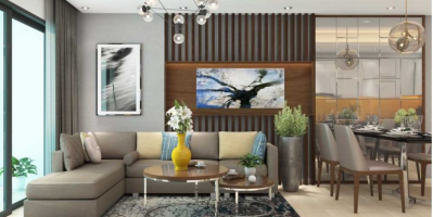 Phong thủy phòng khách căn hộ thu hút TÀI LỘC