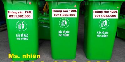 Nơi bán thùng rác rẻ nhất, thùng rác nhựa 120 lít 240 lít nắp kín- 0911.082.000