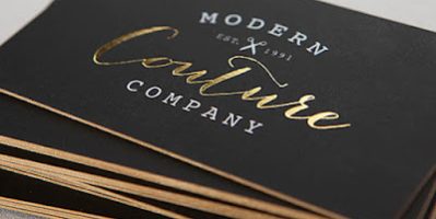 In card vist ép nhũ trên giấy mỹ thuật – Đẹp, sang và cá tính