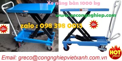 Xe nâng mặt bàn 100 kg – hàng có sẵn