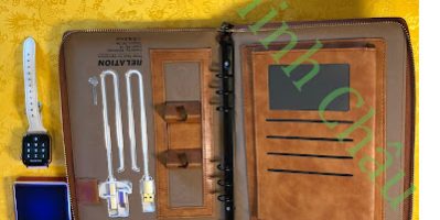 Sổ da cao cấp tích hợp sạc thông minh