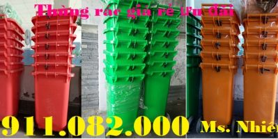 Chuyên bán thùng rác 120 lít 240 lít giá rẻ tại cần thơ- thùng rác giá siêu rẻ- lh 0911.082.000