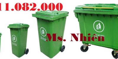 Thùng rác 120 lít 240 lít giá rẻ tại đồng tháp- thùng rác môi trường nhựa nguyên sinh- lh 0911.082.0