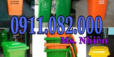 Nơi bỏ sỉ thùng rác nhựa, thùng rác 120L 240L 660L giá rẻ nhất- lh 0911.082.000