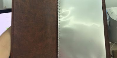 Bán quyển menu bìa da a4 có sẵn tại TPCM