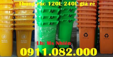 Công ty bán sỉ thùng rác 240 lít giá rẻ tại bình dương -lh 0911.082.000