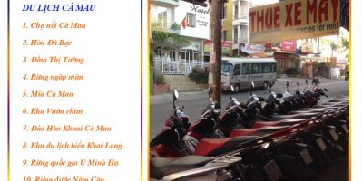 Top 6 Địa chỉ Thuê xe máy ở Cà Mau