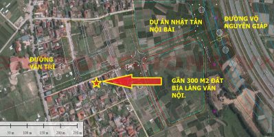 BÁN GẦN 300 M2 ĐẤT BÌA LÀNG Ở VÂN NỘI