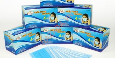 Khẩu Trang Y Tế 4 Lớp Hộp 50 Cái giá 65k