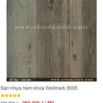 Sàn nhựa hèm khoá Wellmark giá khuyến mãi