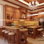 Tư vấn thiết kế thi công tủ bếp tân cổ điển đẹp hoàn hảo