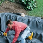 [Phần 1]Sử dụng màng chống thấm HDPE làm ao có thác nước