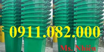 Nơi phân phối sỉ lẻ thùng rác nhựa giá rẻ tại đồng tháp- thùng rác 120L 240L- lh 0911.082.000