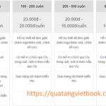 Giá in sổ lò xo theo yêu cầu