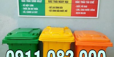Chuyên bán thùng rác 240 lít giá rẻ tại vĩnh long- thùng rác môi trường- lh 0911.082.000