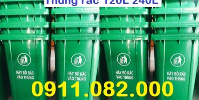 Cung cấp thùng rác số lượng lớn giá rẻ toàn quốc- Thùng rác 120L 240L 660L- lh 0911.082.000