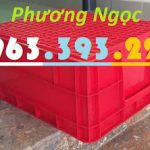 Sóng nhựa đặc B8, thùng nhựa đặc B8, hộp nhựa có nắp, thùng đựng linh kiện, khay nhựa B8