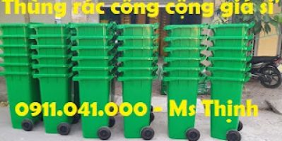Thùng rác 120lit đảm bảo vệ sinh lh 0911.041.000