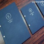 Menu bìa da, cuốn sổ da thiết kế sang trọng sử dụng trong nhà hàng