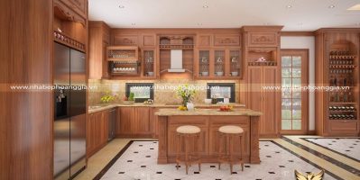Các lưu ý trong thi công tủ bếp gỗ tự nhiên