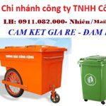 Giá bán thùng rác tại đồng tháp- Thùng rác 120L 240L 660L giá rẻ- lh 0911082000