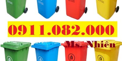Nơi bán sỉ lẻ thùng rác 120L 240L 660L giá rẻ tại trà vinh- lh 0911082000