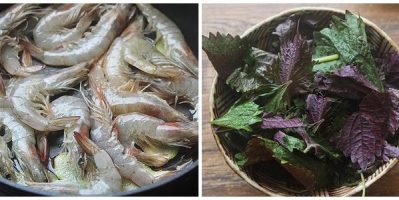 Tôm xào tía tô vừa ngon lại lạ miệng