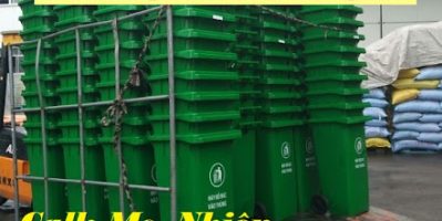 Nơi bán thùng rác 120 lít 240 lít giá rẻ tại trà vinh- thùng rác xanh, cam, vàng-lh 0911082000