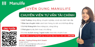Cơ hội nghề nghiệp hấp dẫn tại Manulife 2020