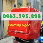Thùng chở hàng nhựa composite, thùng giao đồ ăn, thùng giao hàng sau xe máy