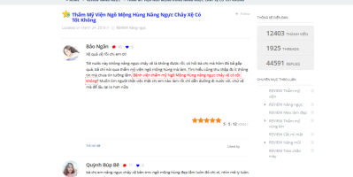 Thẩm mỹ viện Ngô Mộng Hù’ng nâng ngực chảy xệ có tốt không