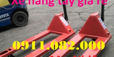 Nơi bán xe nâng tay thấp 3 tấn giá rẻ tại vĩnh long- xe nâng tay càng rộng- lh 0911.082.000