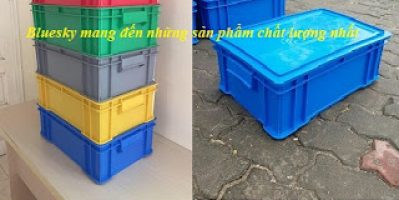 thùng nhựa có nắp B4, hộp nhựa B4, thùng nhựa công nghiệp giá rẻ, sản xuất nhựa công nghiêp