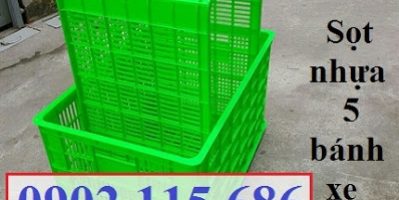 Sọt nhựa 5 bánh xe, sọt nhựa có bánh xe, sọt nhựa kéo hàng, sọt nhựa chở hàng, sọt nhựa đựng hàng qu