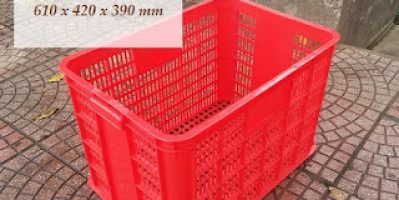 Sọt nhựa HS005, thùng nhựa rỗng HS005, sóng nhựa hở