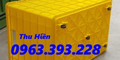 Thùng nhựa đặc 5 bánh xe, thùng nhựa công nghiệp giá rẻ, thùng nhựa có bánh xe