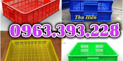 Sọt nhựa rỗng, sọt nhựa công nghiệp, sọt nhựa HS 010, sọt đựng trái cây, sọt đựng đồ trong siêu thị
