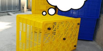 Sọt 5 bánh xe, sọt nhựa đựng hoa quả